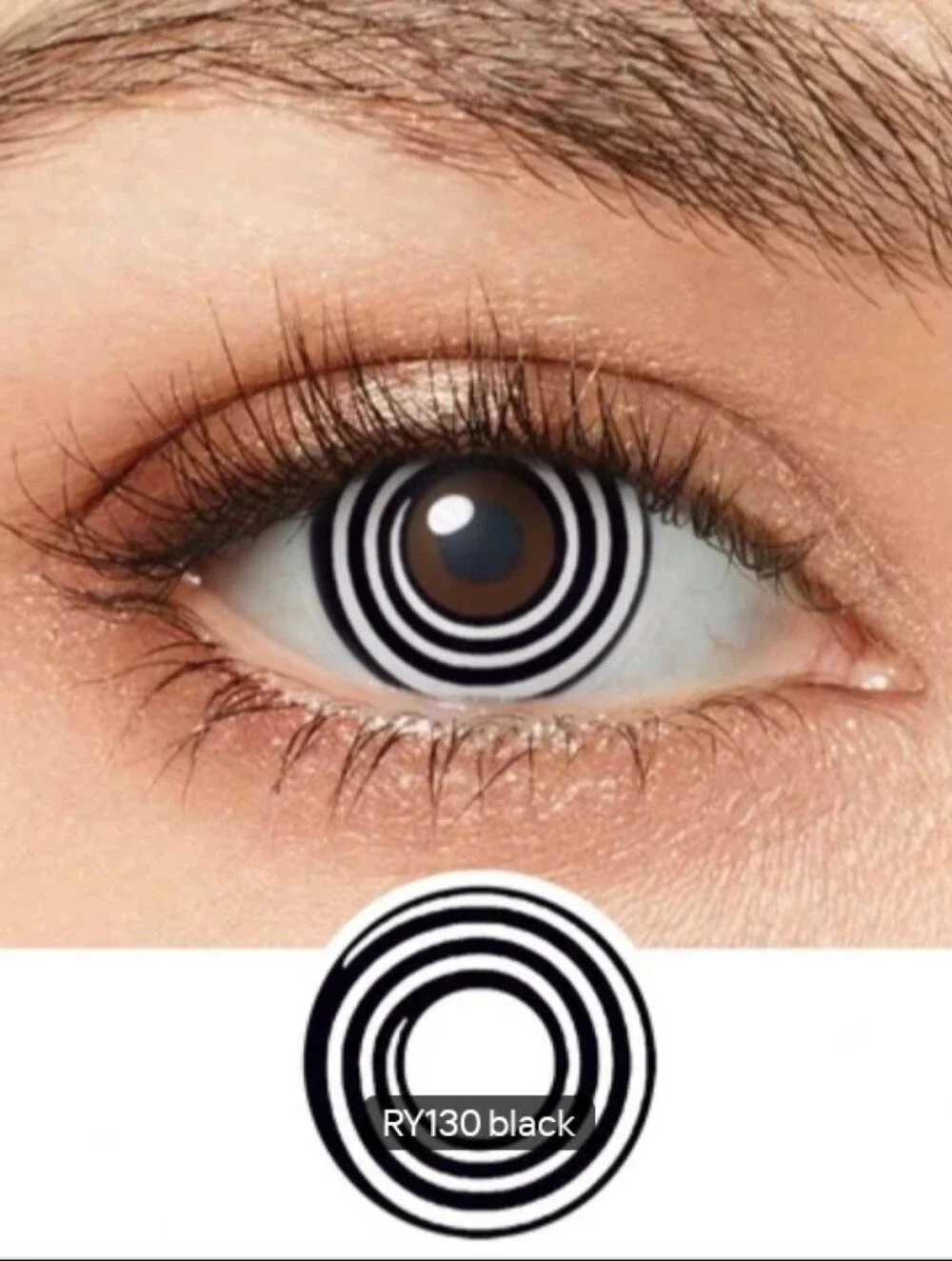 Hypnotic Swirl Color Eye Wear Lenses - Costume Enhancements